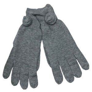 GUESS WOMEN GRAY LIGHT COTTON GLOVES ONE SIZE NWT